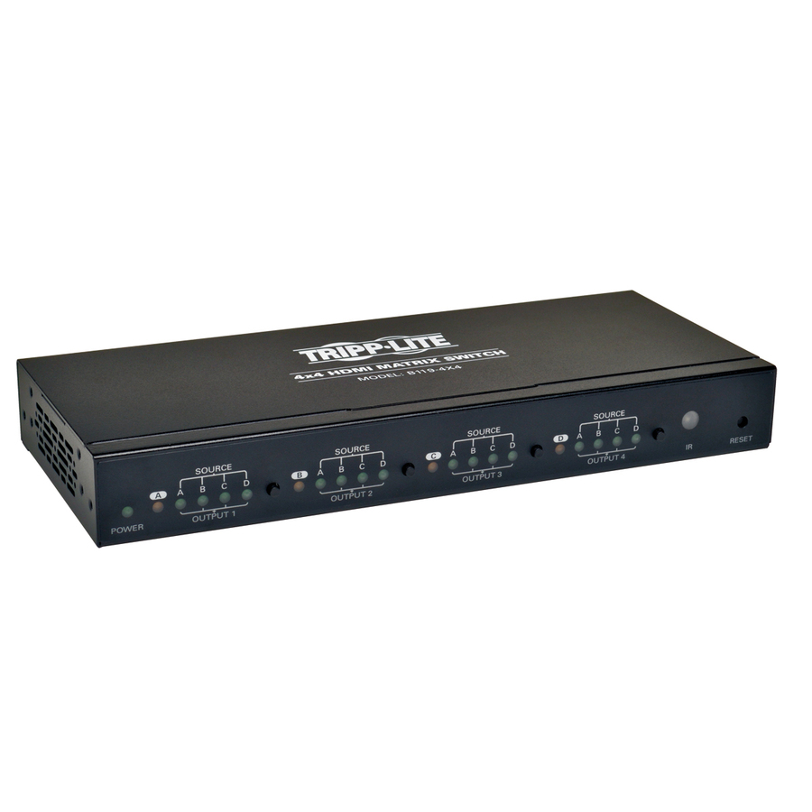 Eaton Tripp Lite Series 4x4 HDMI Matrix Switch with Remote Control - 1080p @ 60 Hz (HDMI 4xF/4xF), TAA