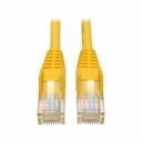 Eaton Tripp Lite Series Cat5e 350 MHz Snagless Molded (UTP) Ethernet Cable (RJ45 M/M), PoE - Yellow, 50 ft. (15.24 m)