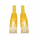 Eaton Tripp Lite Series Cat6 Gigabit Snagless Molded (UTP) Ethernet Cable (RJ45 M/M), PoE, Yellow, 2 ft. (0.61 m)