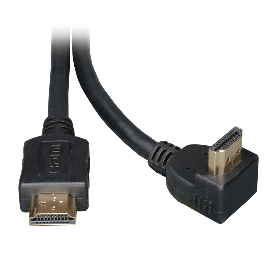 Eaton Tripp Lite Series High-Speed HDMI Cable with 1 Right-Angle Connector, Digital Video with Audio (M/M), 6 ft. (1.83 m)