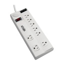 Tripp Lite by Eaton Protect It! 8-Outlet Computer Surge Protector 8 ft. (2.43 m) Cord 3150 Joules Tel/Modem/Fax Protection TAA