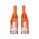 Tripp Lite by Eaton Cat6 Gigabit Snagless Molded (UTP) Ethernet Cable (RJ45 M/M) PoE Orange 7 ft. (2.13 m)