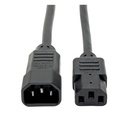 Eaton Tripp Lite Series PDU Power Cord, C13 to C14 - 10A, 250V, 18 AWG, 2 ft. (0.61 m), Black
