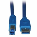 Eaton Tripp Lite Series USB 3.2 Gen 1 SuperSpeed Device Cable (A to B M/M), 15 ft. (4.57 m)