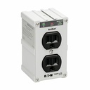 Eaton Tripp Lite Series Isobar 2-Outlet Surge Protector, Direct Plug-In, 1410 Joules, Diagnostic LEDs, Metal Housing