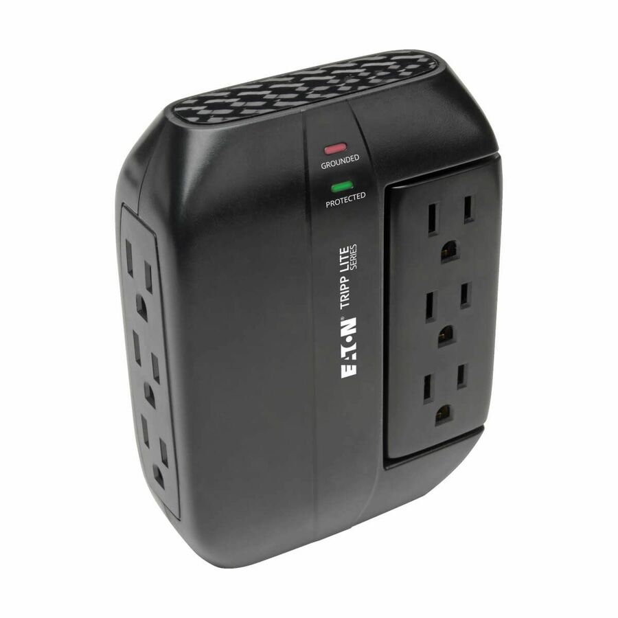 Eaton Tripp Lite Series Protect It! Surge Protector with 3 Rotatable Outlets, 3 Stationary, side facing Outlets, Direct-Plug In, 1200 Joules