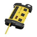 Eaton Tripp Lite Series Protect It! 8-Outlet Industrial Safety Surge Protector, 12 ft. Cord, 1500 Joules, Cord Wrap, Hang Holes