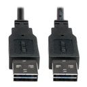 Tripp Lite by Eaton Universal Reversible USB 2.0 Cable (Reversible A to Reversible A M/M) 10 ft. (3.05 m)
