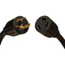 Tripp Lite by Eaton Power Extension Cord NEMA L6-30P to NEMA L6-30R - Heavy-Duty 30A 250V 10 AWG 8 ft. (2.43 m) Black