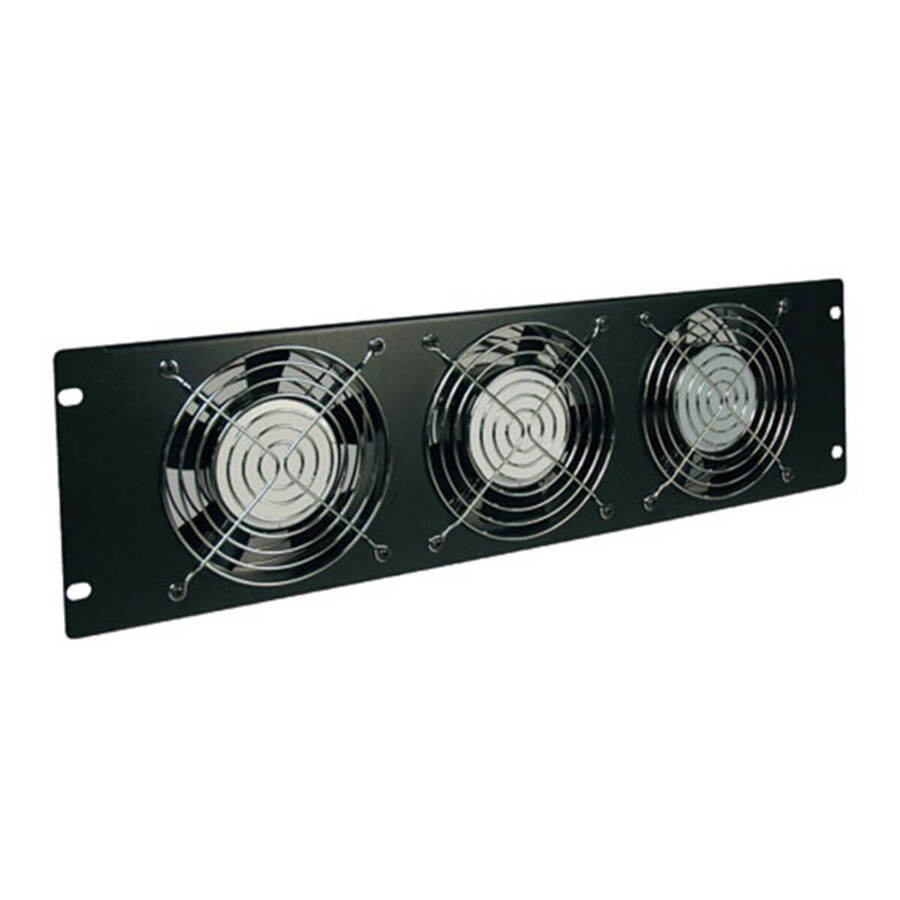 Tripp Lite by Eaton SmartRack 3U Fan Panel - 3-120V high-performance fans; 210 CFM; 5-15P plug