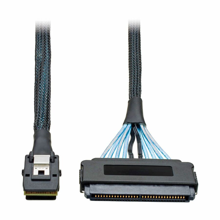 Eaton Tripp Lite Series Internal SAS Cable, mini-SAS (SFF-8087) to 4-in-1 32pin (SFF-8484), 3-ft (0.91 m)