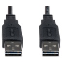 Eaton Tripp Lite Series Universal Reversible USB 2.0 Cable (Reversible A to Reversible A M/M), 6 ft. (1.83 m)