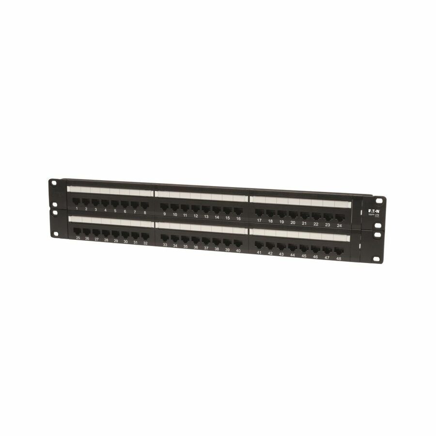 Tripp Lite by Eaton 48-Port 2U Rack-Mount Cat5e 110 Patch Panel 568B RJ45 Ethernet TAA