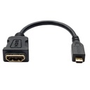 Eaton Tripp Lite Series Micro HDMI to HDMI Adapter for Ultrabook/Laptop/Desktop PC - (Type D M/F), 6 in. (15.2 cm)
