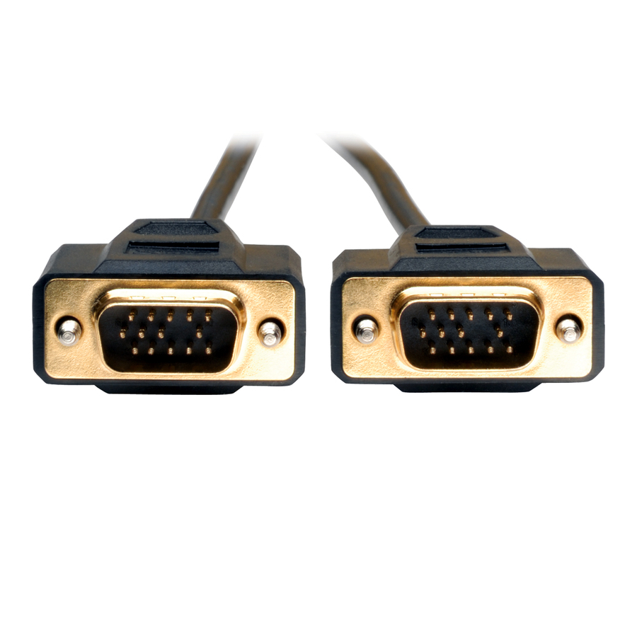 Eaton Tripp Lite Series VGA Monitor Cable, 640x480 (HD15 M/M), 15 ft. (4.57 m)