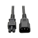 Tripp Lite by Eaton Laptop Power Adapter Cord C14 to C5 Adapter - 7A 250V 18 AWG 6 ft. (1.83 m) Black