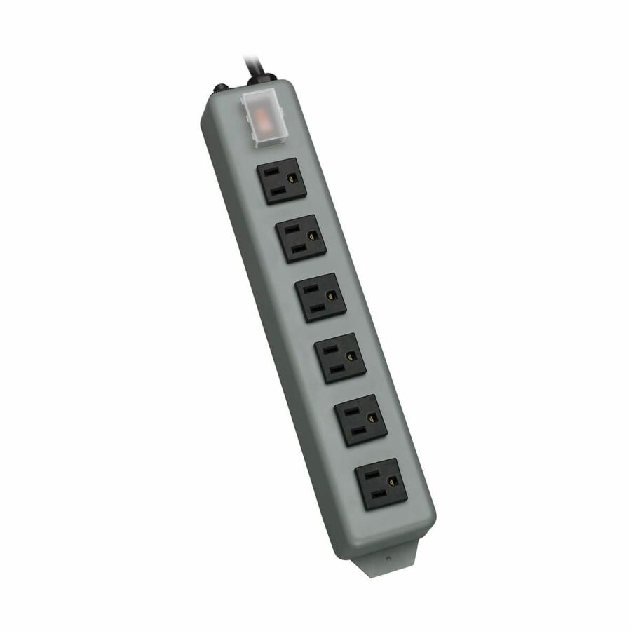 Tripp Lite by Eaton Industrial Power Strip 6 Right-Angle Outlets 15 ft. (4.6 m) Cord Mounting Tabs