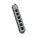 Tripp Lite by Eaton Industrial Power Strip 6 Right-Angle Outlets 15 ft. (4.6 m) Cord Mounting Tabs