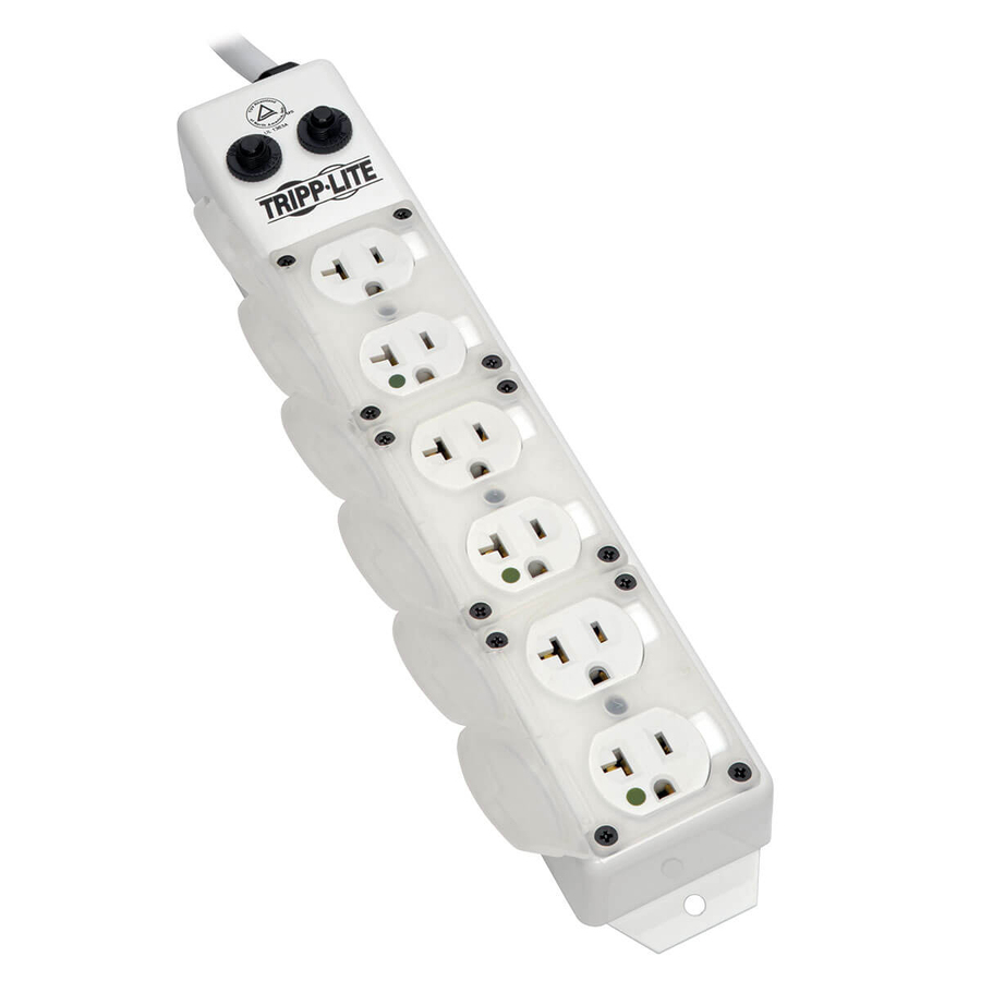 Eaton Tripp Lite Series Safe-IT UL 1363A Medical-Grade Power Strip for Patient-Care Vicinity, 6x 20A Hospital-Grade Outlets, 25 ft. Cord