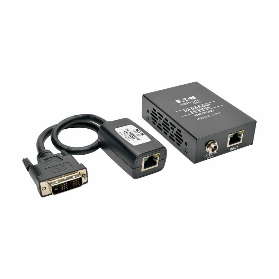 Eaton Tripp Lite Series DVI over Cat5/6 Active Extender Kit, Box-Style Transmitter/Receiver for Video, Up to 200 ft. (60 m), TAA