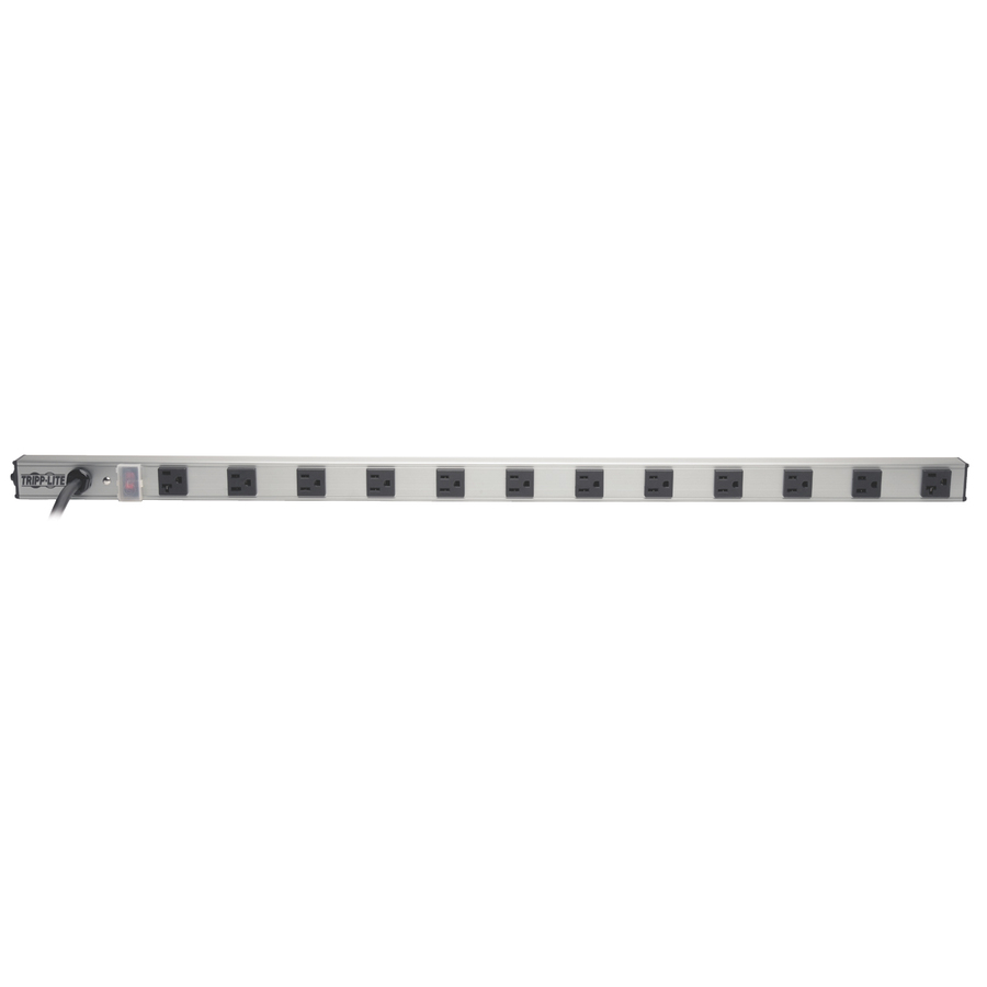Eaton Tripp Lite Series 12-Outlet Power Strip with Surge Protection, (10-15A & 2-20A), 15 ft. (4.57 m) Cord, 1650 Joules, 36 in. length