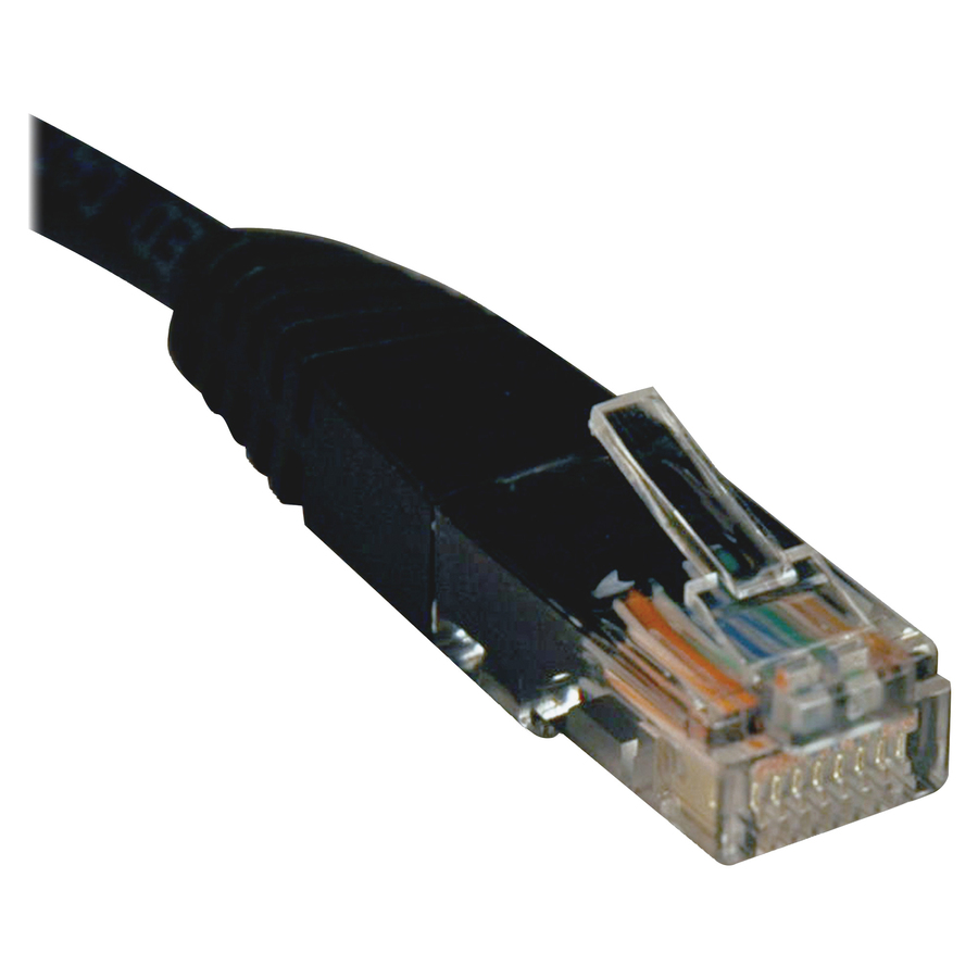 Eaton Tripp Lite Series Cat5e 350 MHz Molded (UTP) Ethernet Cable (RJ45 M/M), PoE - Black, 2 ft. (0.61 m)