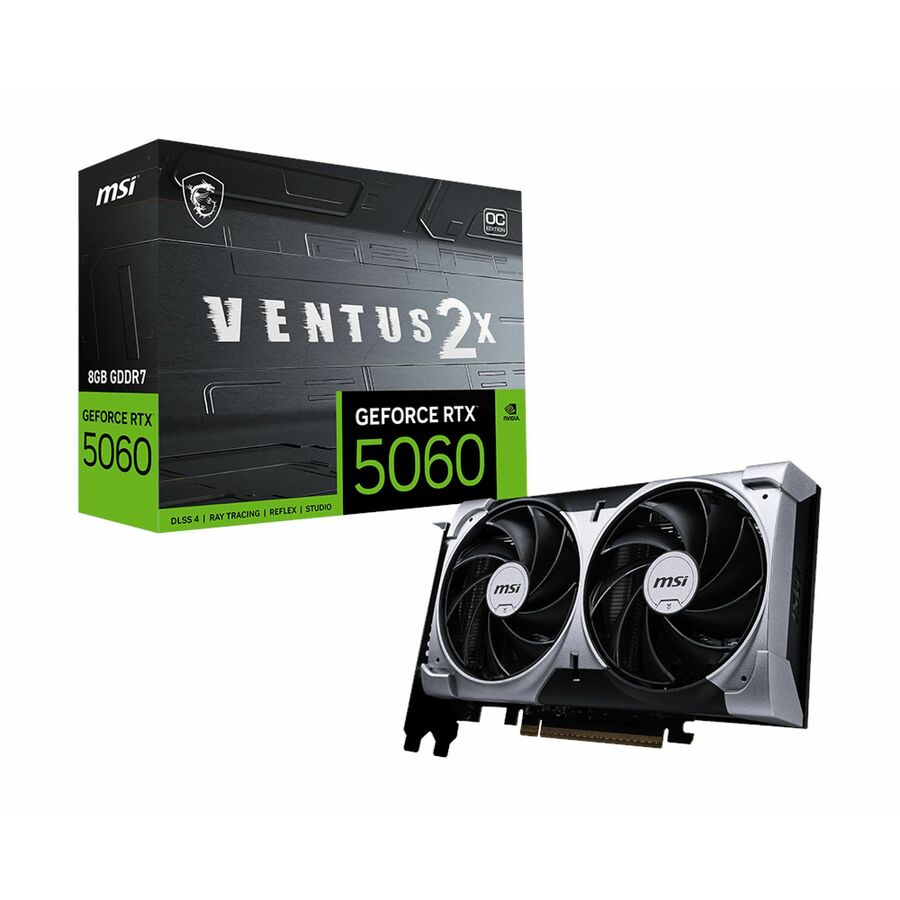 MSI GeForce RTX™ 5060 8G VENTUS 2X OC - G5060-8V2C - 8GB GDDR7 - DisplayPort - HDMI
