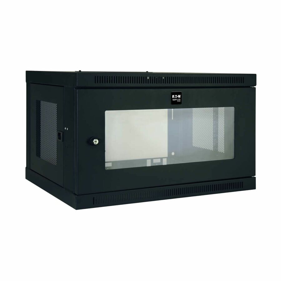 Tripp Lite by Eaton SmartRack 6U Low-Profile Switch-Depth Wall-Mount Mini Rack Enclosure with Clear Acrylic Window