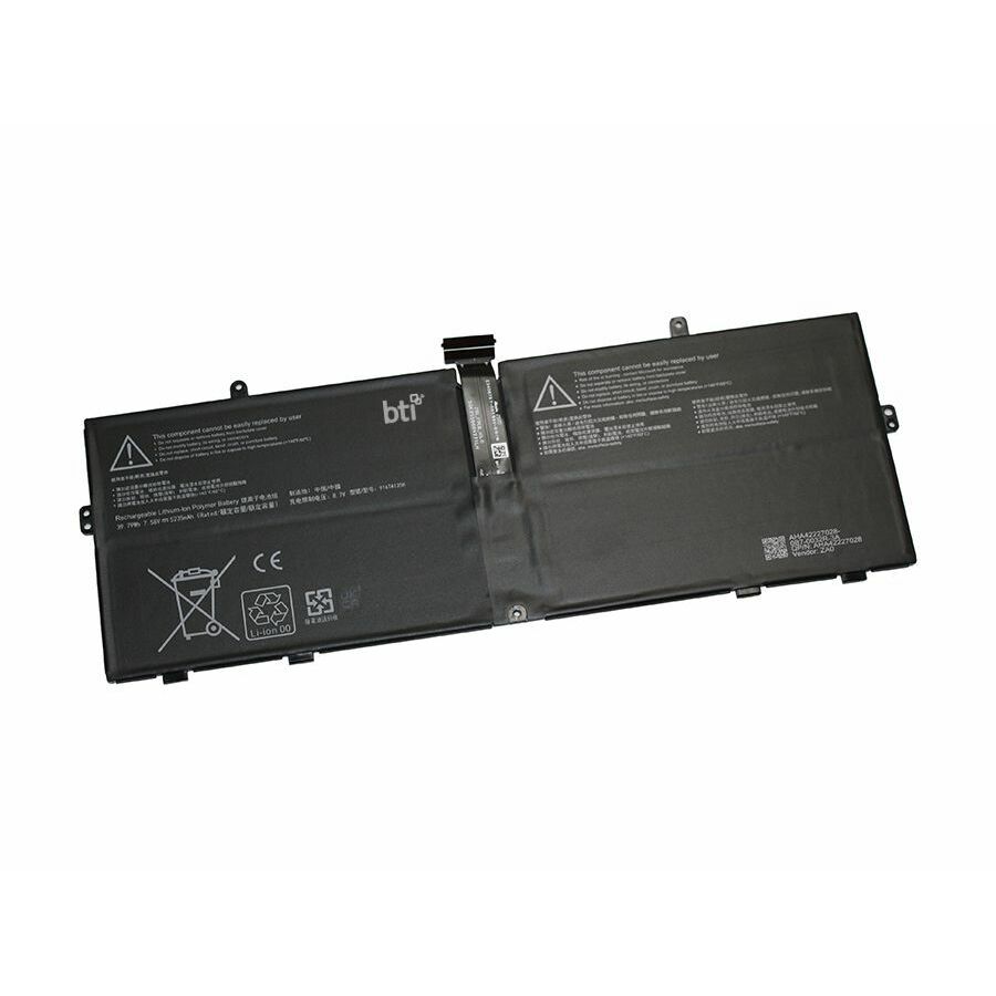 BTI DYNZ02-BTI 7.48V 39.7WHR LI-ION BATTERY DYNZ02, AHA42227028, AHA42227027, 916TA135H, MS SURFACE LAPTOP GO 12.4" (Model 1943), GO Model 1943, GO 1943, GO 2 (Model 2013), GO 2 Model 2013, GO 2 2013