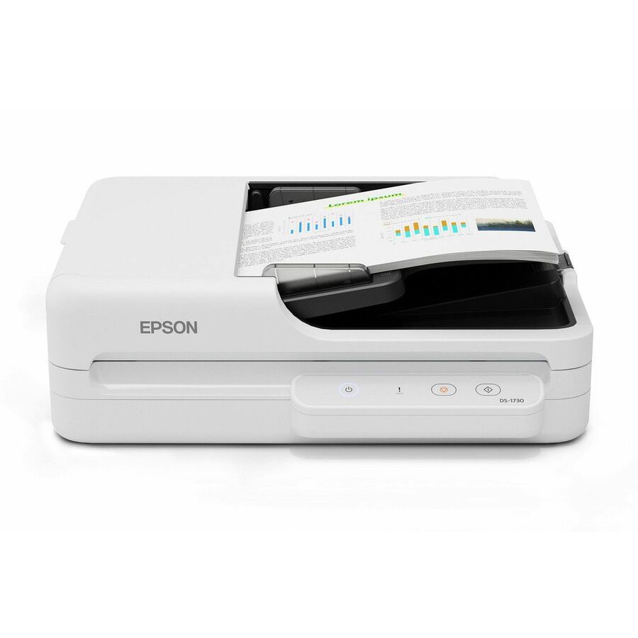 Epson B11B273201 Large Format Flatbed/ADF Scanner - 600 x 1200 dpi Optical - Black, White