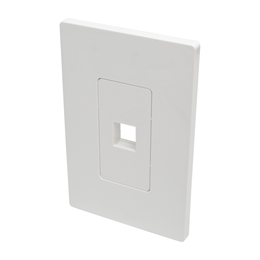 Tripp Lite by Eaton Single-Gang 1-Port Wall Plate Keystone Cat5/6 USB HDMI Dport RCA