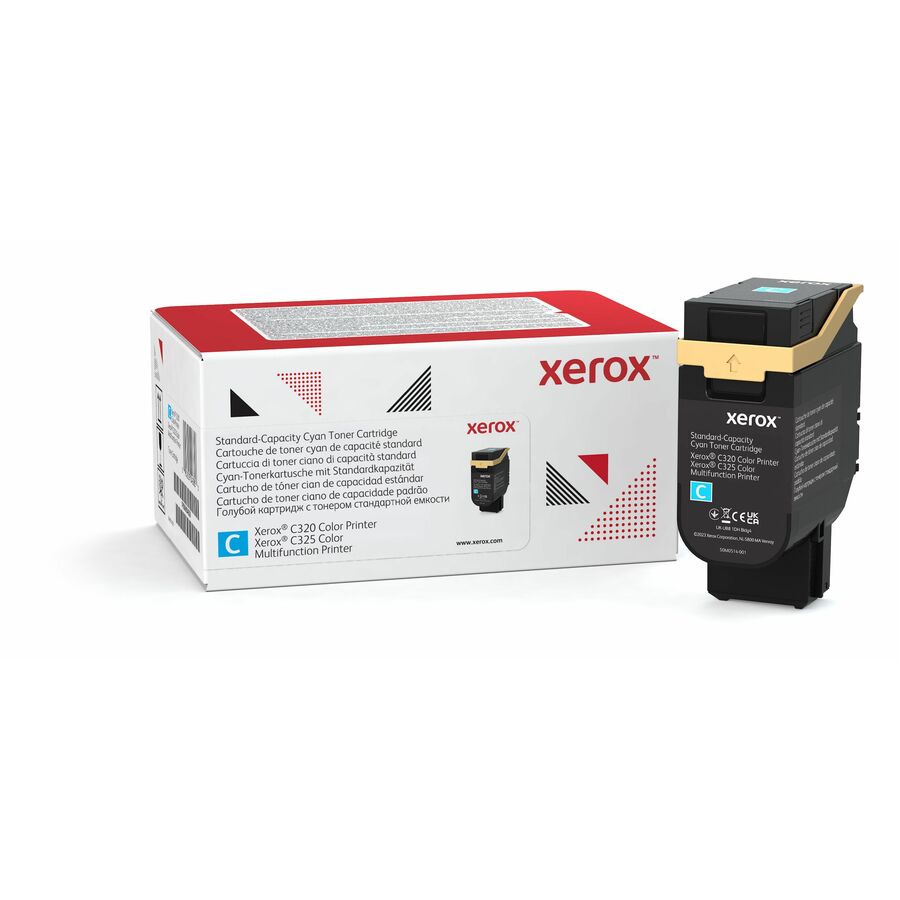 Xerox Genuine Xerox® C320 Color Printer, C325 Color Multifunction Printer Cyan Standard capacity Toner Cartridge (1800 Pages) - 006R04820