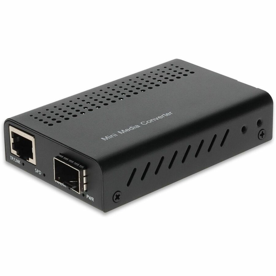 AddOn 100M/1G/2.5G/5G/10GBase-N(RJ-45) to Open SFP+ Port Media Converter