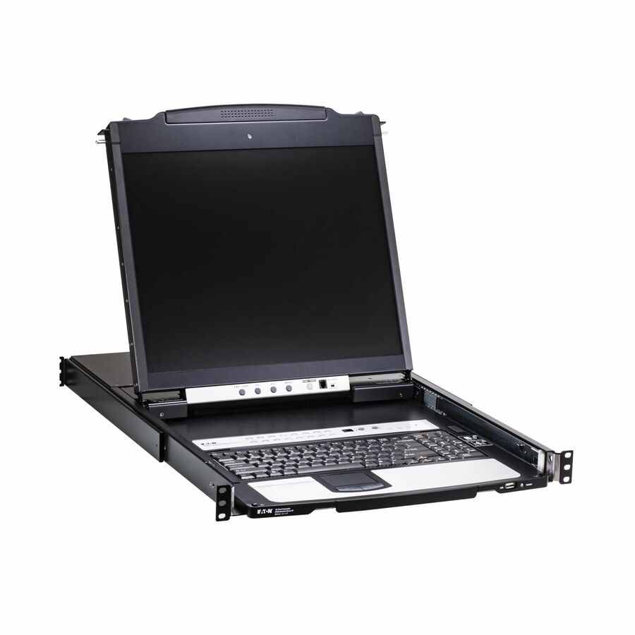 Eaton 16-Port Cat5 KVM over IP Switch - 19 in. LCD, 1 Remote or 1 Local User, 1U Rack-Mount, TAA