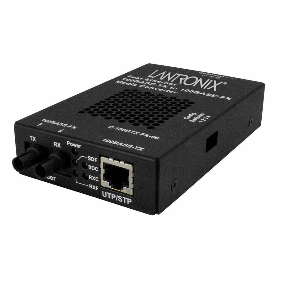 Lantronix E-100BTX-FX-06 Transceiver/Media Converter