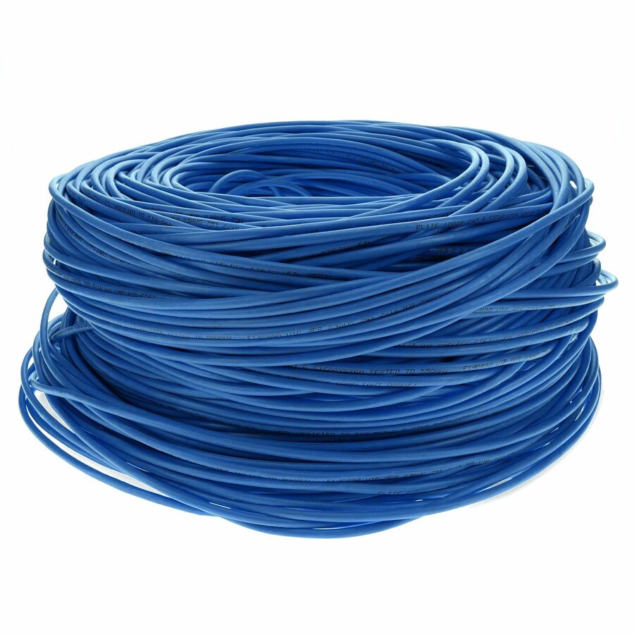 AddOn 500ft Blue CAT 6 PVC Ethernet Cable Snagless Bubble Boot RJ-45 M/M