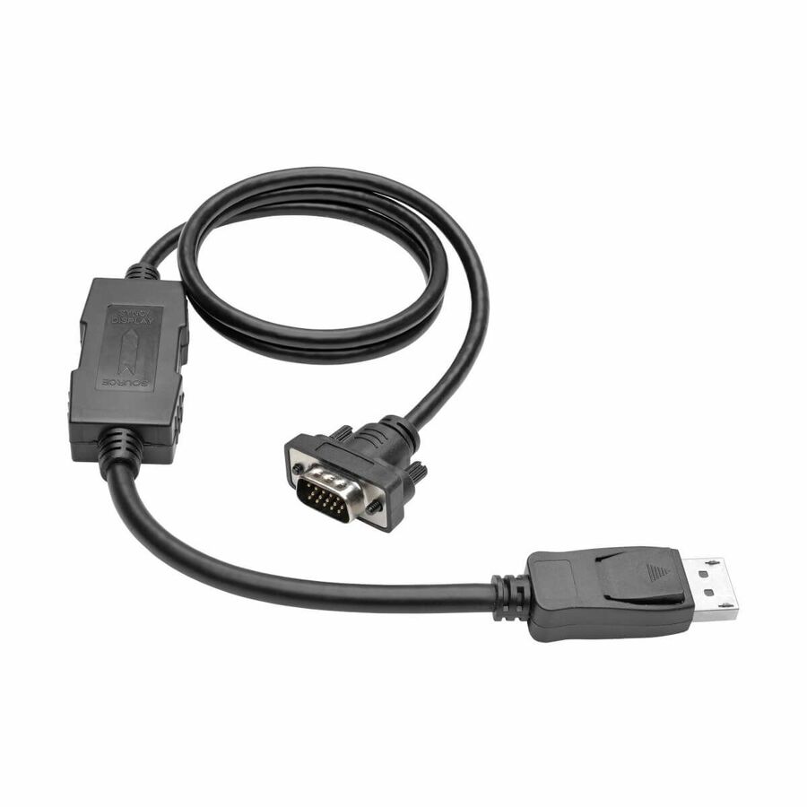 Tripp Lite by Eaton DisplayPort 1.2 to VGA Active Adapter Cable (DP with Latches to HD15 M/M) 3 ft. (0.9 m)