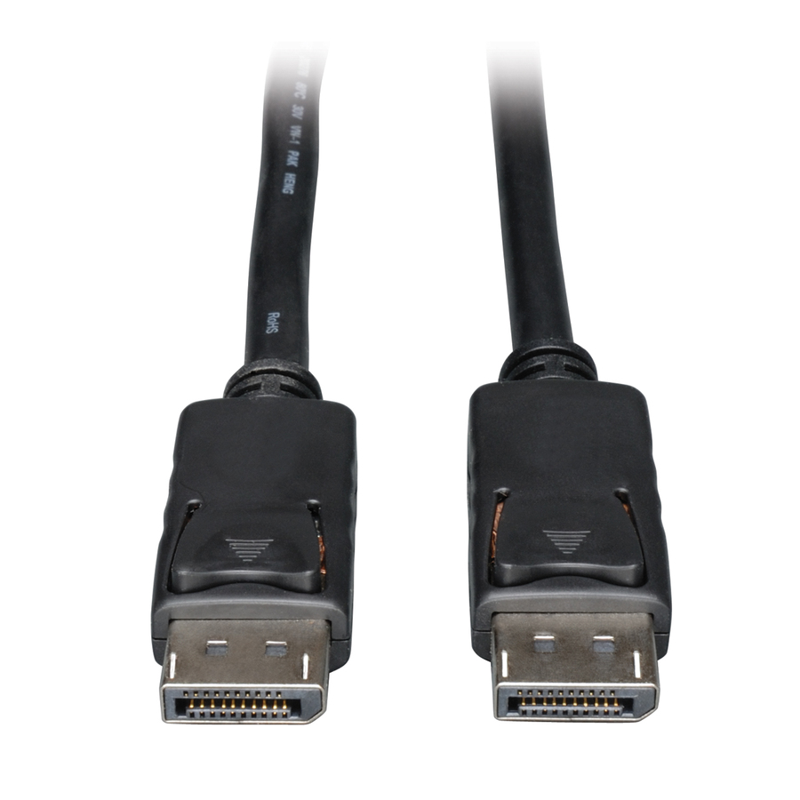 Eaton Tripp Lite Series DisplayPort Cable with Latching Connectors, 4K (M/M), Black, 25 ft. (7.62 m)