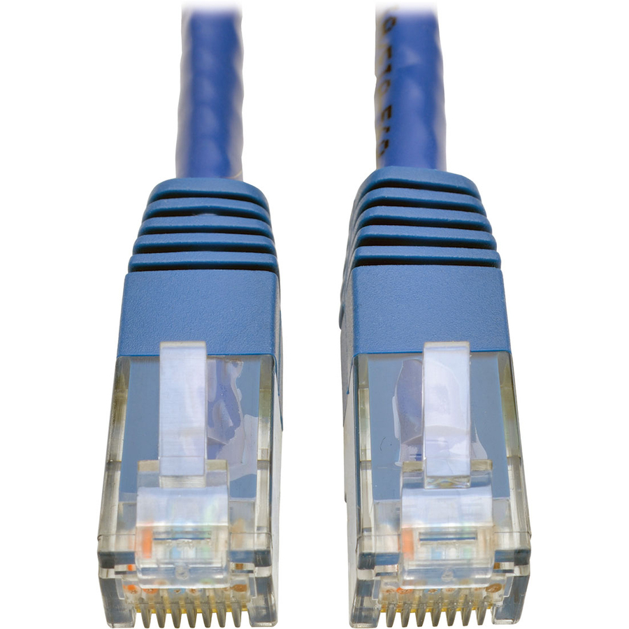 Eaton Tripp Lite Series Cat6 Gigabit Molded (UTP) Ethernet Cable (RJ45 M/M), PoE, Blue, 75 ft. (22.86 m)