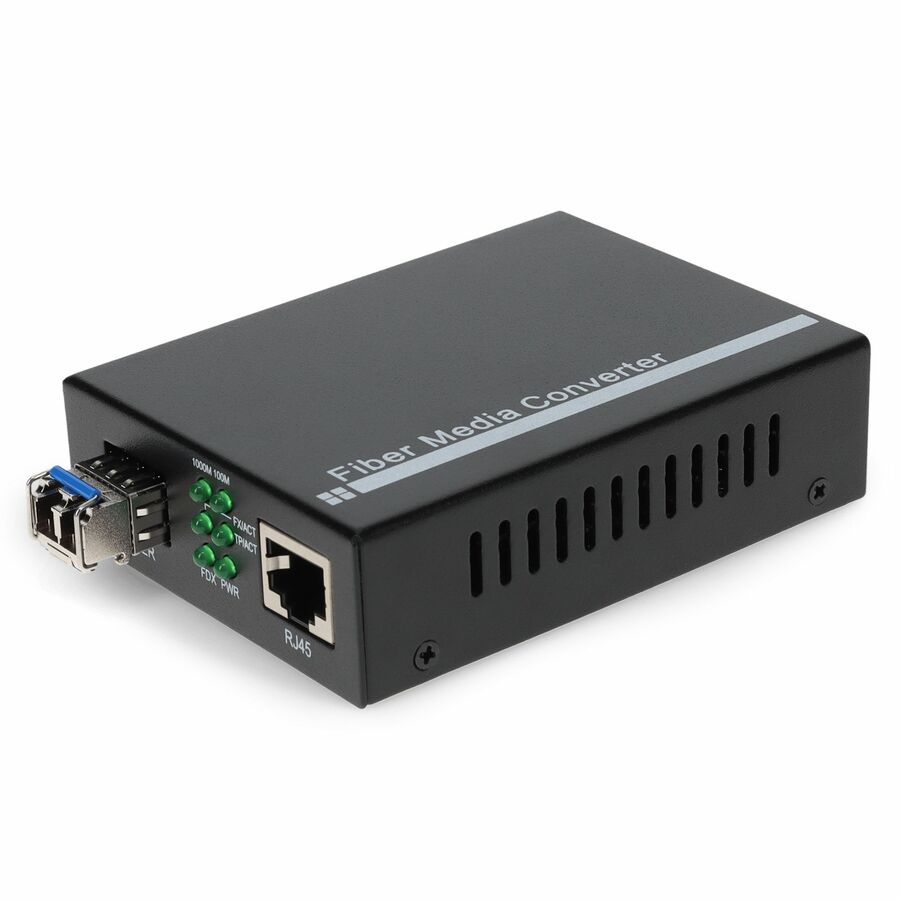 AddOn 10/100/1000Base-TX(RJ-45) to 1000Base-LX(LC) SMF 1310nm 10km Media Converter