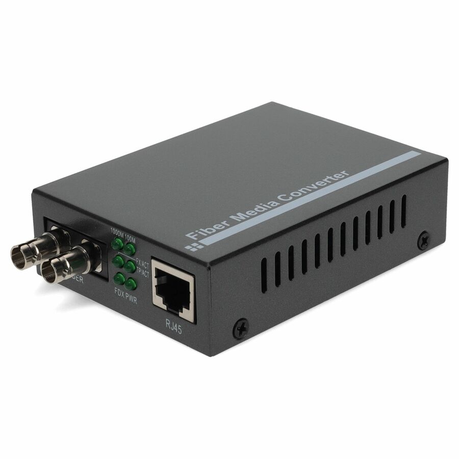 AddOn 10/100/1000Base-TX(RJ-45) to 1000Base-LX(ST) SMF 1310nm 20km Media Converter