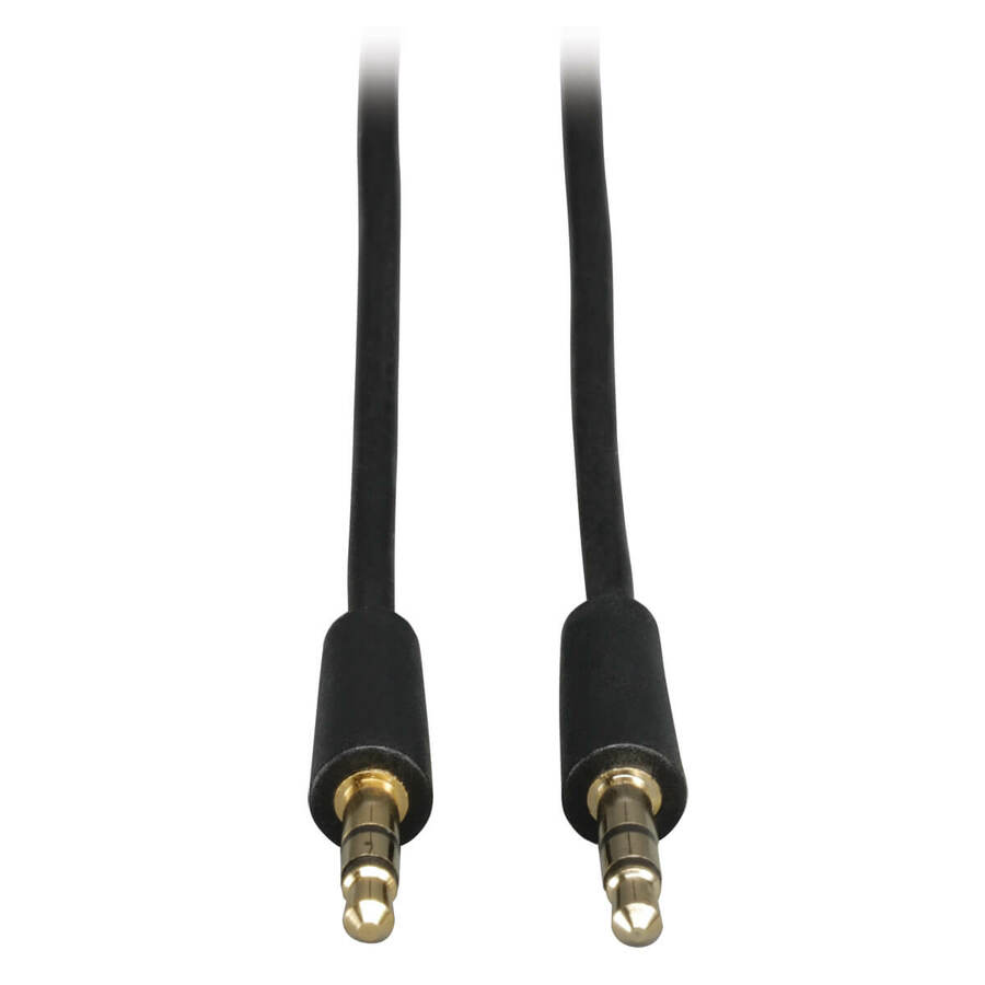 Tripp Lite by Eaton 3.5mm Mini Stereo Audio Cable for Microphones Speakers and Headphones (M/M) 25 ft. (7.62 m)