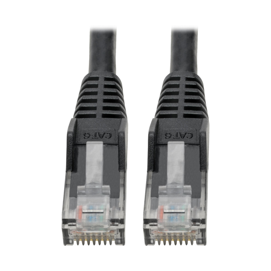 Tripp Lite by Eaton Cat6 Gigabit Snagless Molded (UTP) Ethernet Cable (RJ45 M/M) PoE Black 6-in. (15.24 cm)
