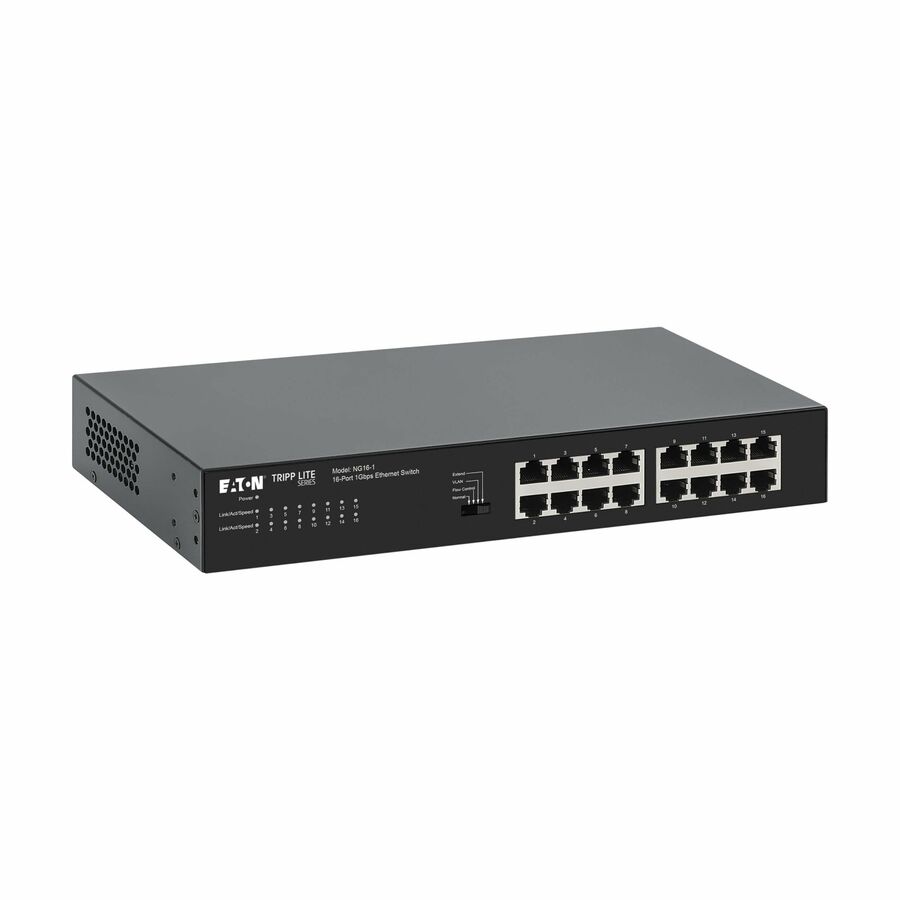 Eaton Tripp Lite Series 16-Port 10/100/1000 Mbps Desktop Gigabit Ethernet Unmanaged Switch, Metal Enclosure