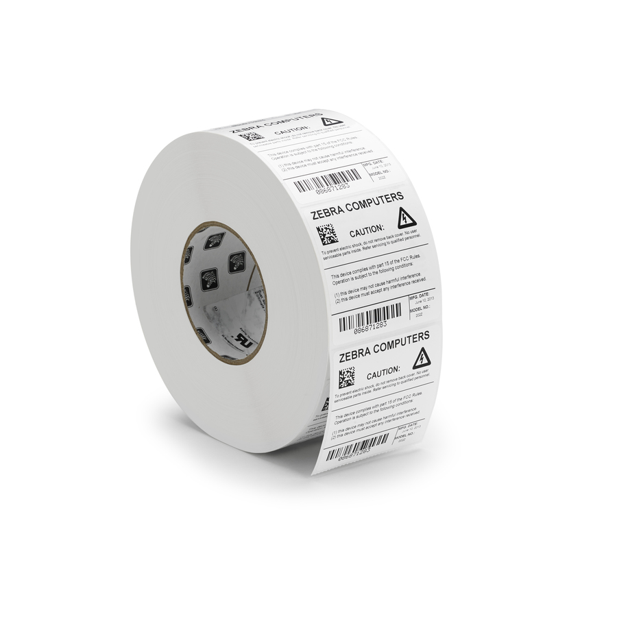 Zebra Label Polyester 3 x 2in Thermal Transfer Zebra Z-Ultimate 3000T 3 in core