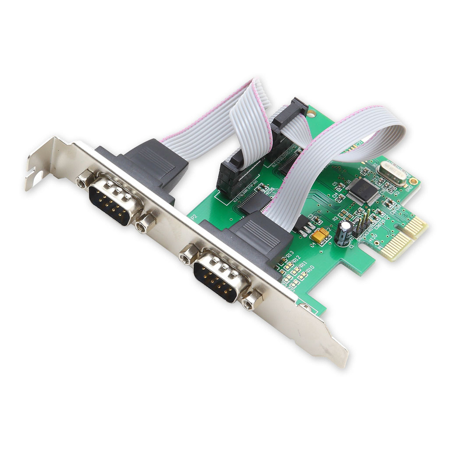 SYBA Multimedia 2-port Serial PCIe, x1, Revision 1.0a, (Full & Low Profile)