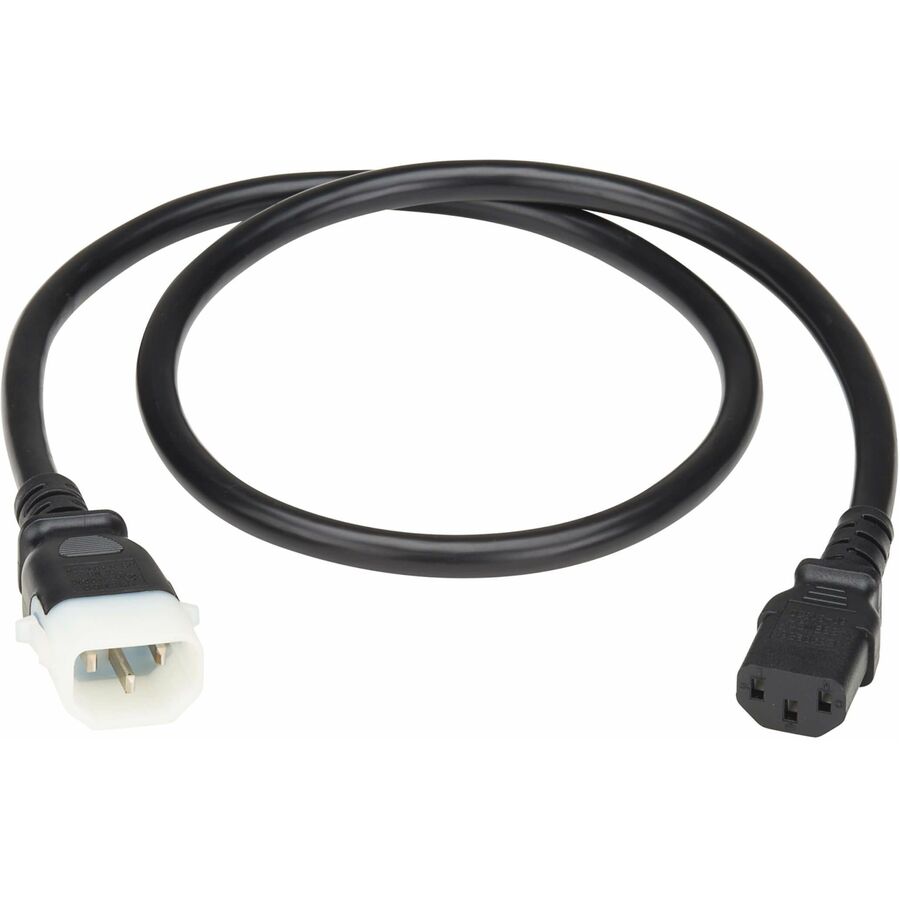 Eaton Tripp Lite Series PDU Power Cords, C13 to P-Lock C14 - Heavy-Duty, 15A, 250V, 14 AWG, 4 ft. (1.2 m), Black, 6 Pack