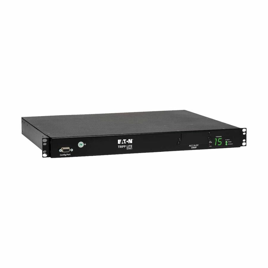 Tripp Lite by Eaton PDU 2.4kW Single-Phase Local Metered Automatic Transfer Switch PDU Two 200-240V C14 Inlets 10 C13 Outputs 1U TAA
