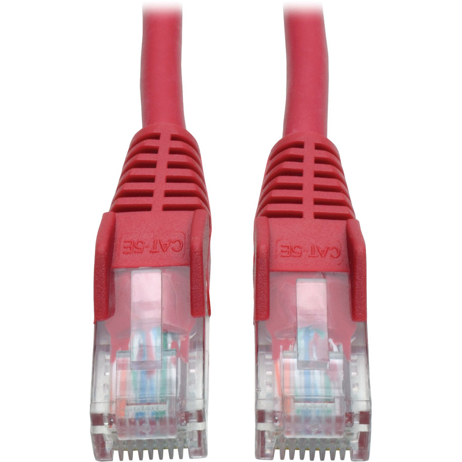 Eaton Tripp Lite Series Cat5e 350 MHz Snagless Molded (UTP) Ethernet Cable (RJ45 M/M), PoE - Red, 6 ft. (1.83 m)