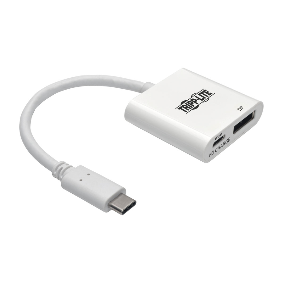 Eaton Tripp Lite Series USB-C to Displayport 4K 60Hz Adapter with PD Charging